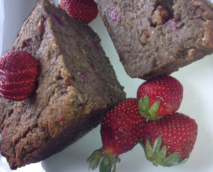 Banana Berry Protein Loaf
