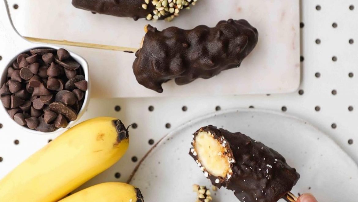 PB & Choc Banana Pops